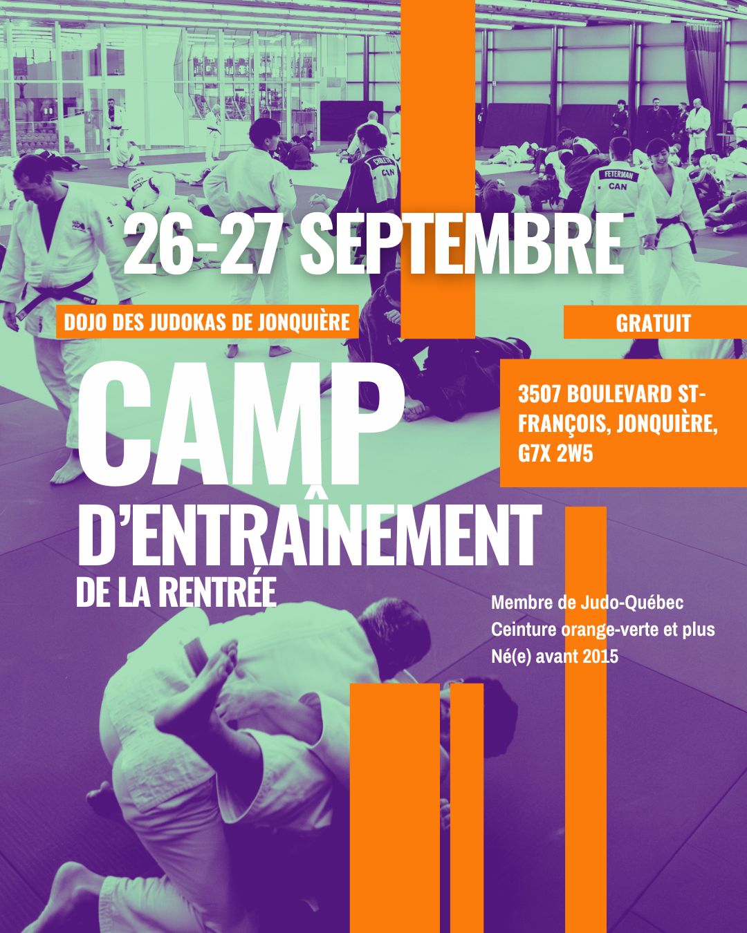 Camp d'entraînement de la rentrée 2026-2027 - JONQUIÈRE