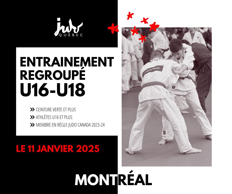 Entraînement regroupé masculin U16-U18