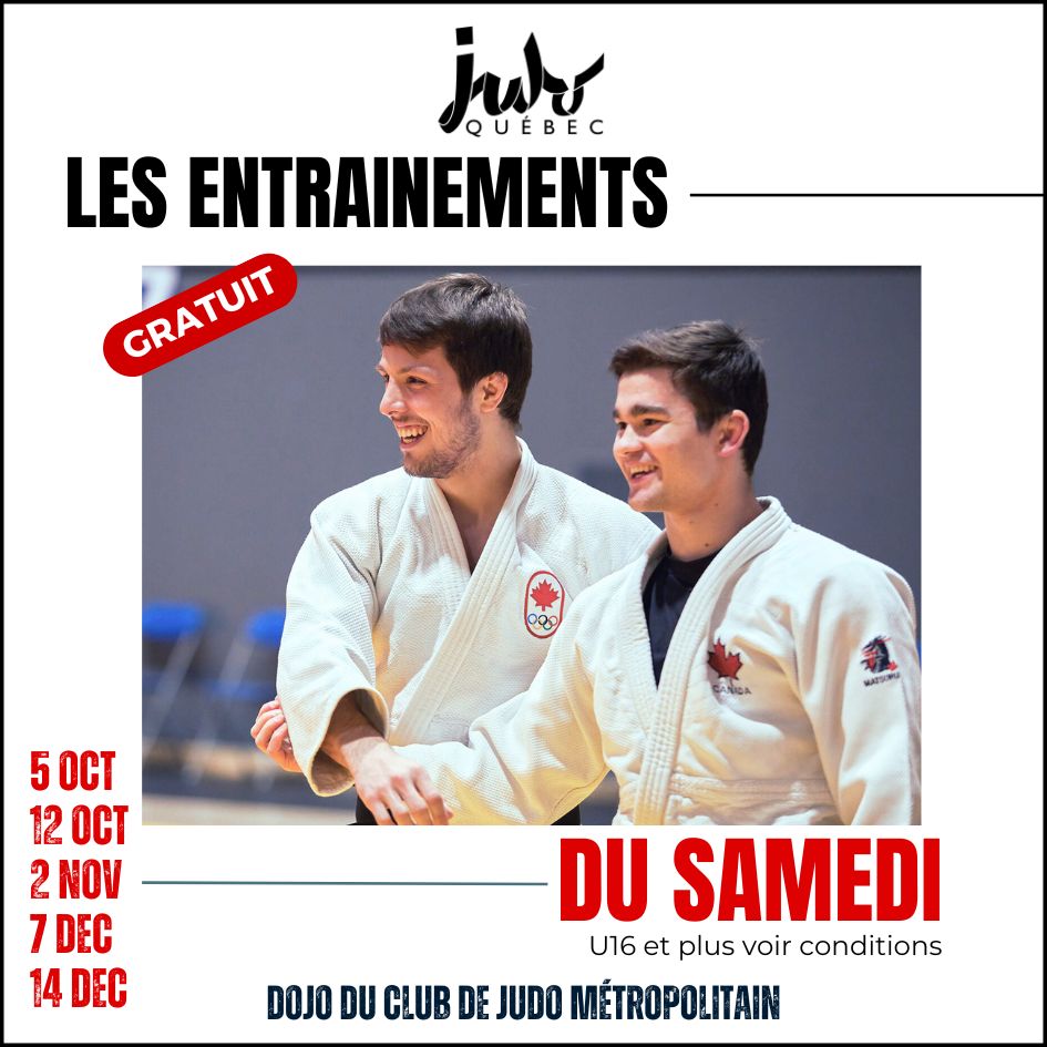 Entraînements régulier du samedi - U16 et plus