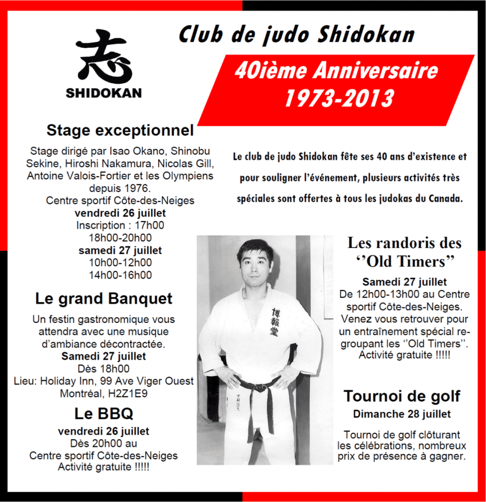 40e Anniversaire du Shidokan