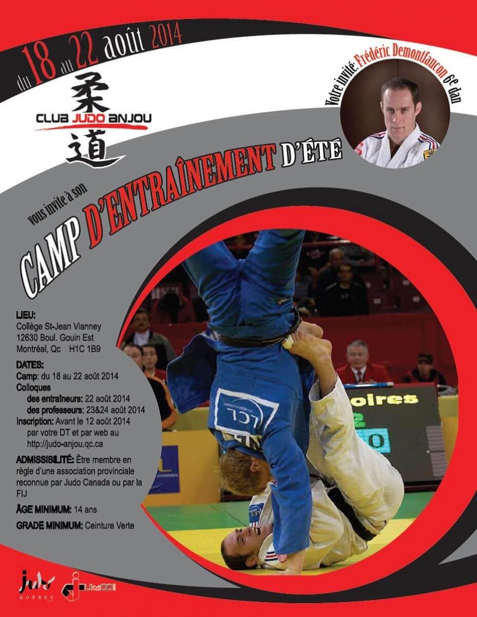 Camp d'été du club de judo Anjou