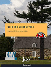 Programme du week-end Shuukai 2023
